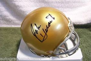 JOHN HUARTE NOTRE DAME SIGNED MINI HELMET COA - Picture 1 of 2