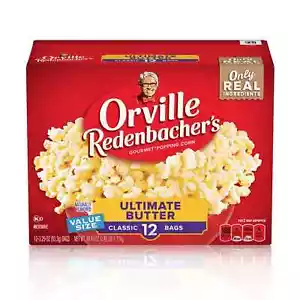 Orville Redenbacher'S Movie Theater Butter Microwave Popcorn, 3.29 Oz, 12 Ct - Picture 1 of 8