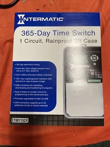 INTERMATIC ET90115CR 365-DAY TIME SWITCH 1 CIRCUIT RAINPROOF 3R CASE NEW IN BOX - Picture 1 of 9