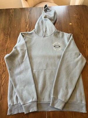 Moletom com capuz Oakley azul golfe pequeno ajuste regular manga longa - Imagem 1 de 4