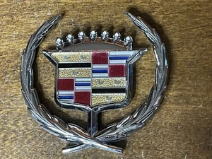 3"x2.75"x.25" 1971-76 OEM Cadillac Eldorado Hood Ornament As Is - Picture 1 of 5