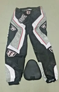 WIND RACEWARE MOTOCROSS PANTS MX-ENDURO "ELITE" GRY/WHT/BLK SIZE 32" 34" - Foto 1 di 3