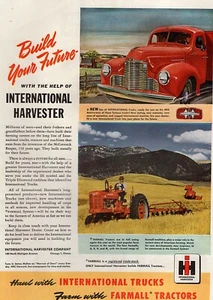 1947 International Model B Tractor & KB-3 Truck Original Color Ad - Picture 1 of 1