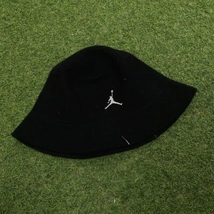 Vintage Air Jordan Jumpman Black Bucket Hat 90's RARE Size L/XL - Picture 1 of 3