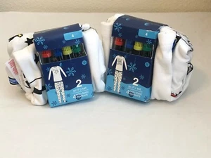 Lot/2 Girls Pajama Set Genius White 4 Science Music Long Sleeve Pants Color Me! - Picture 1 of 10