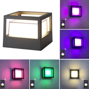 Smart LED Outdoor Wall Light Dimmable RGBW Color Change APP Control Lamp Lawn - Picture 1 of 14