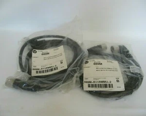(NEW) Allen-Bradley Cordset M23 12P 90⁰ Female to 0⁰ Male 2M Cat. 889M-R11RMMU-2 - Picture 1 of 6