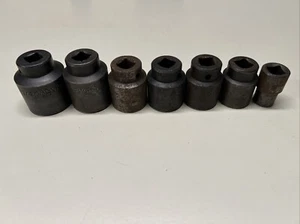 Lot Of 7 MAC Tools VP Impact Sockets 1/2” Drive 6pt 1/2” - 1-1/4” #8B5 - Picture 1 of 17