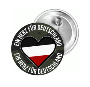 Ein Herz für Deutschland I SWR Button Anstecker Aufkleber Auto-Magnet Aufnäher - Bild 1 von 6