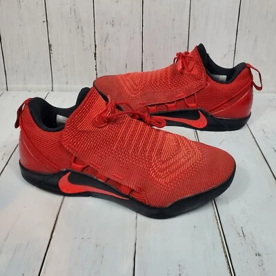 Nike Kobe AD NXT University Mens Sz 7 Red Black Basketball Shoes Knit Sock Liner - Image 1 of 4