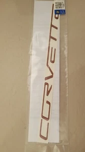 C6 Corvette Dash Letters 3d Polyurethane Sunset Orange GM 05-13 - Picture 1 of 2