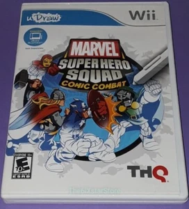 NINTENDO Wii Marvel Super Hero Squad uDraw Game COMPLETE Comic Combat Avengers - Picture 1 of 1