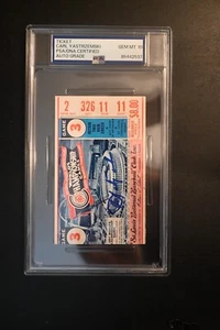 CARl YASTRZEMSKI SIGNED 1967 WORLD SERIES GAME 3 AUTOGRAPHED TICKET PSA 10 - Picture 1 of 2