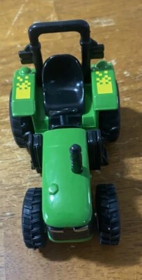 Green Yellow Farm Tractor Pull Back And Go Toy 4" Size - Image 1 of 4