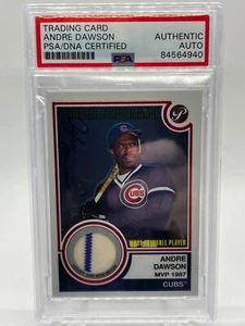 Andre Dawson 2005 Topps Pristine Legends Jersey Relic Signed Autograph PSA DNA - Picture 1 of 3
