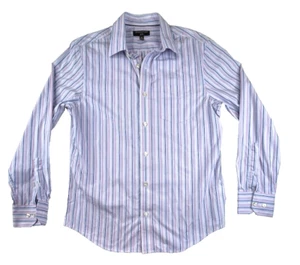 Banana Republic Non-Iron Slim Fit Button Up Shirt Sz M 15-15.5 Blue Long Sleeve - Picture 1 of 6