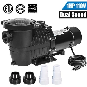 1HP 2 Speed 115V 1.5" NPT IN/Above GROUND Swimming POOL PUMP MOTOR For Hayward - Picture 1 of 17