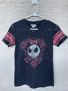 Disney Parks Jack Skellington Nightmare Jersey Style Lacey Back S Women's shirt - Picture 1 of 3