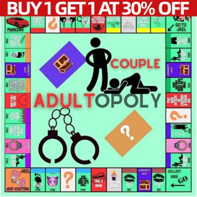 Couple Adult Opoly Board Game Date Night Creative Conversations Monopoly Card~