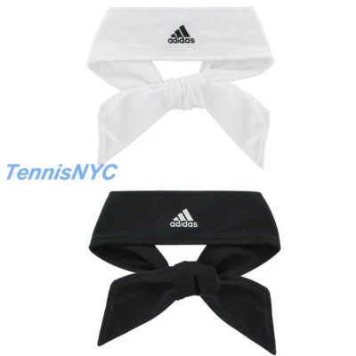ADIDAS Tie II Tennis Headband White Black Head Tie