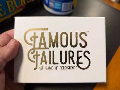 FAMOUS FAILURES Card Game of Persistence 100% COMPLETE Cards in SHRINK rare game - Image 1 of 4
