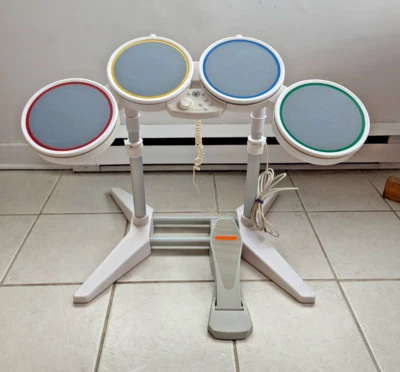 TESTED Nintendo Wii Rock Band Wired Drum Set 19092 with Pedal - WORKS foot game - Image 1 of 4