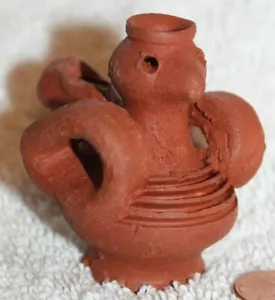Vintage CLAY SMALL BIRD FIQURE WHISTLE Ocarina DD - Picture 1 of 4