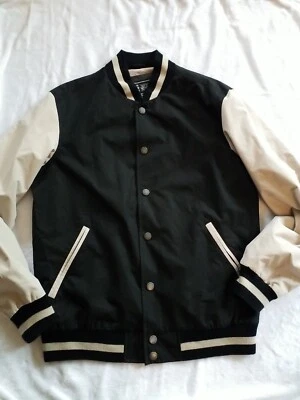 Chaqueta estilo Letterman BUFFALO David Bitton talla L negra y tostada.      HC Foto 1 de 4