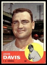 1963 Topps Jacke Davis Los Angeles Angels #117