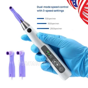 US Dental Akku Elektrisch Hygiene Prophy Handstück 360° Schwenkbar + 2 Prophy Winkel - Bild 1 von 17