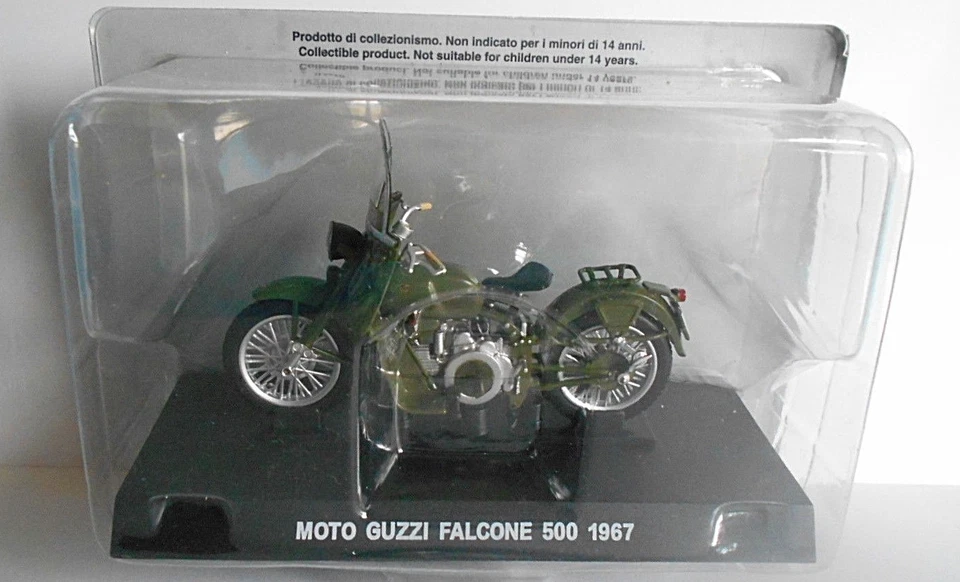 DIE CAST MOTO GUZZI FALCONE 500 1967  SCALA 1/24 CARABINIERII (sc.2-D) - Immagine 1 di 1