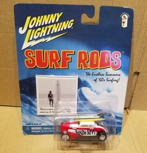 Johnny Lightning Surf Rods '34 Ford Speed Coupe "Banzai Boys" new/carded - Picture 1 of 4