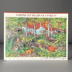 Scott 3899 “Northeast Deciduous Forest” Signed By Illustrator John D. Dawson - Picture 1 of 2