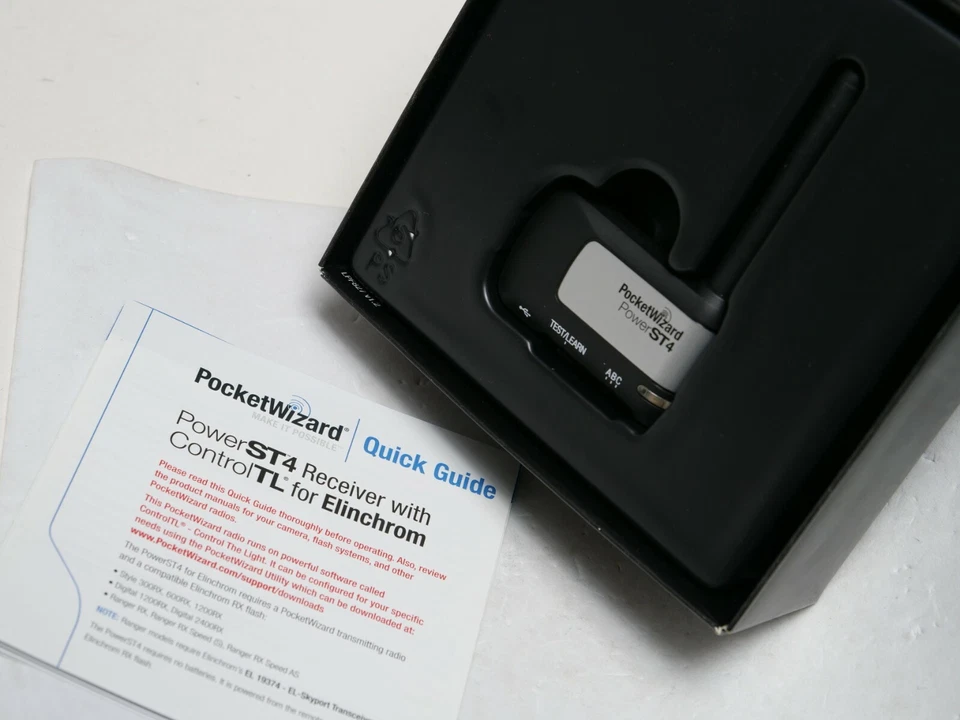 Pocket Wizard Power ST4 Radio Slave for Elinchrom RX Flash MINT BOXED - Image 1 of 3