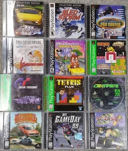 PS 1 Playstation 1 Games Lot Of 12 Final Fantasy Need For Speed Gran Turismo - Picture 1 of 17