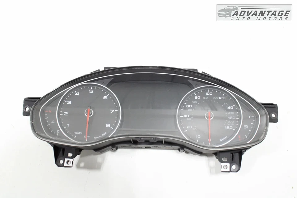 2017-2018 AUDI A6 C7 DASH INSTRUMENT CLUSTER GAUGE SPEEDOMETER 107K MILES OEM - Image 1 of 4