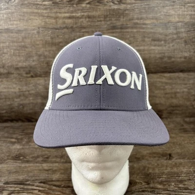 Srixon Hat Cap Snap Back Men's Gray White Trucker Mesh Cleveland Golf Dunlop - Image 1 of 4