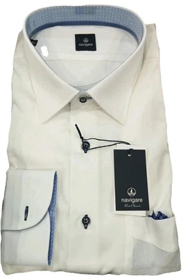 Camicia Uomo Navigare Collo Italian Con Interno Collo E Polsi I Fantasia  Con... - Immagine 1 di 4