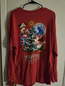 Camiseta Disney Cruise Line Christmas Spirit Talla XL Mickey & Minnie Holiday - Imagen 1 de 5