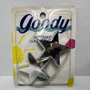 Broche automático Goody vintage Silver Stars 1989 cabello nuevo de lote 2867 - Imagen 1 de 8