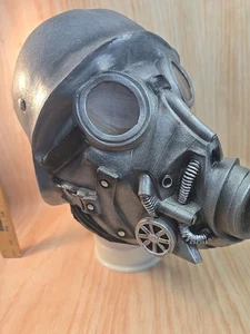 Chemical Warfare Solider Full Head Costume Latex Gas Mask Adult One Size - Picture 1 of 7