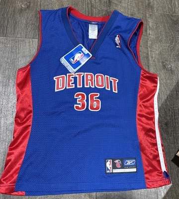 Nueva camiseta de la NBA 4Her Detroit Pistons niñas jóvenes XL Rasheed Wallace #36 Foto 1 de 4
