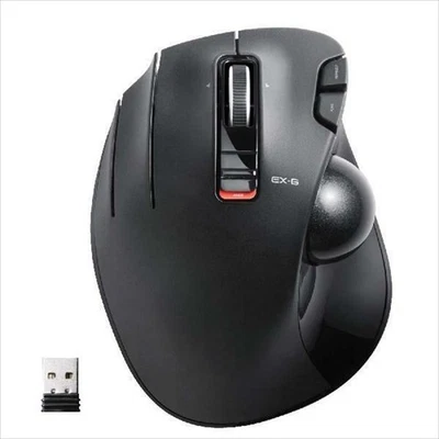 ELECOM Left-Handed 2.4GHz Wireless Easy Thumb Control Trackball Mouse - Image 1 of 3