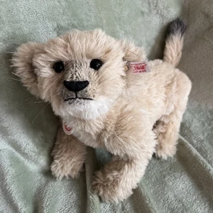 STEIFF Leo The Lion Cub LIMITED EDITION 3k worldwide Alpaca Wool FULLY JOINTED - Picture 1 of 15