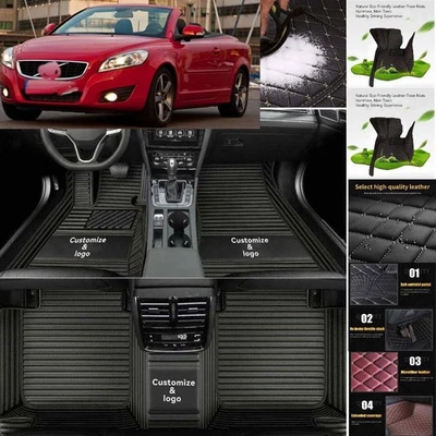 For Volvo C70 Car Floor Mats Waterproof Auto Custom Liner Carpets PU Leather - Image 1 of 4