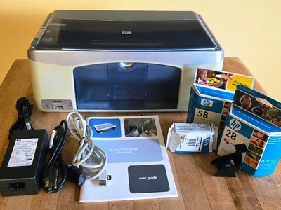 Impressora/scanner a jato de tinta multifuncional HP PSC 1315, incluindo tinta, manual e cabos - Imagem 1 de 4