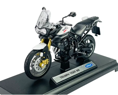 WELLY TRIUMPH TIGER 800 1:18 MOTORCYCLE DIE CAST MODEL NEW IN BOX 12835 - Image 1 of 4