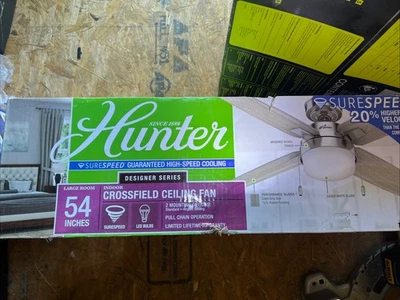 Hunter Crossfield 54-in Surespeed Ceiling Fan Light Light #50242 - Image 1 of 3