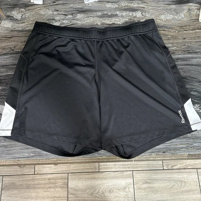 Pantalones Cortos Reebok Niños Grandes Negros Atléticos Gimnasio Correr Salón Ocio Foto 1 de 4