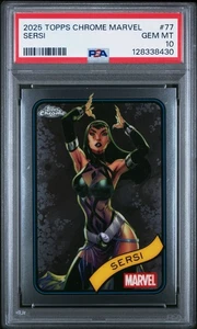 Topps Chrome Marvel #77 Sersi 2025 PSA GEM MT 10 - Imagen 1 de 2